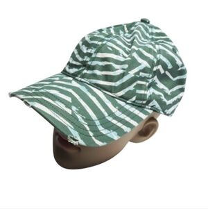 Aerie Baseball Hat Green Pattern Cap Women's NWT!